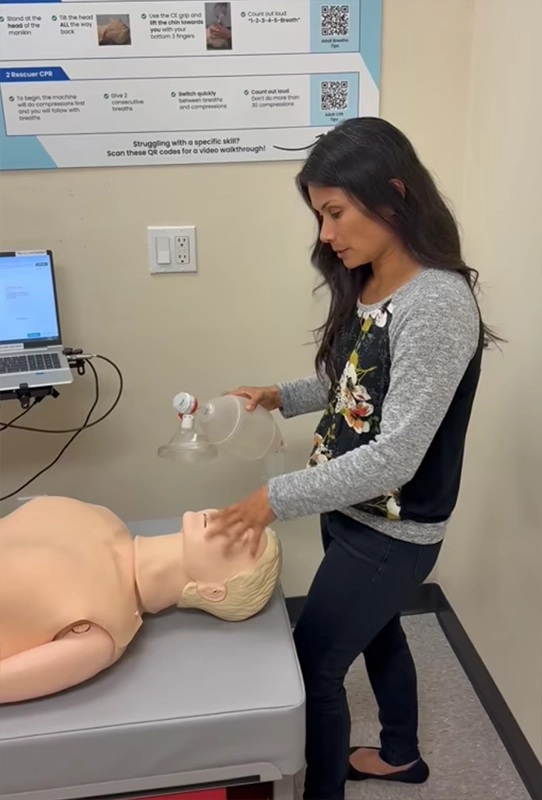 Adult Head placement and CE grip​
