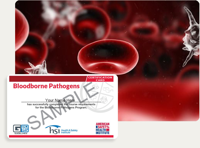 Blood borne pathogens certificate