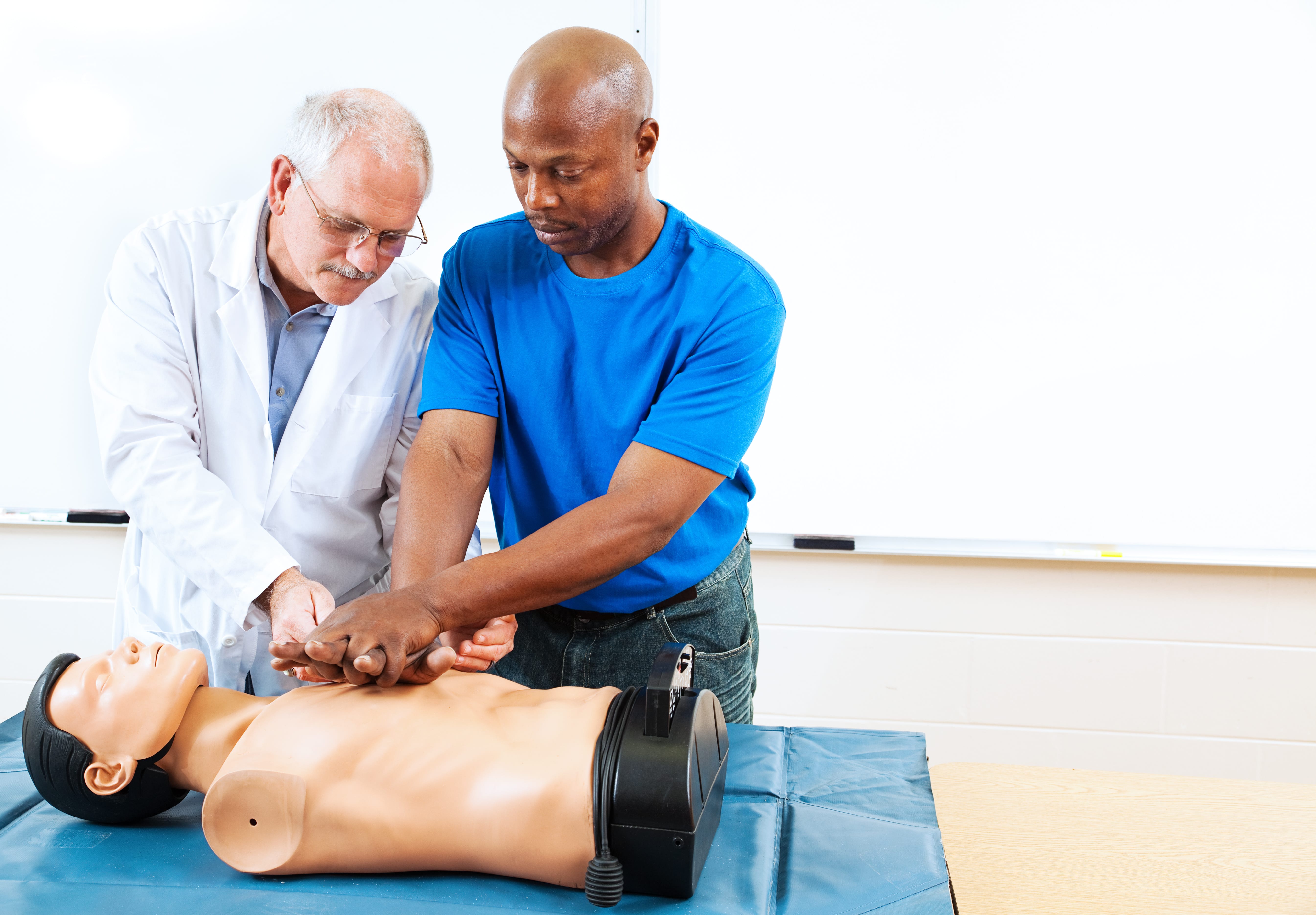Image of Man Performing Hands Only CPR