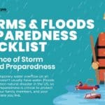 Storms & Floods Preparedness Checklist and Infographic - Free downloadable PDF