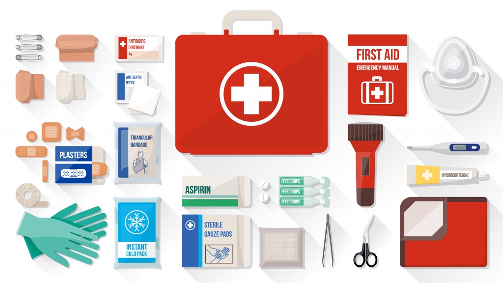 Essential First Aid Items You Should Have In Your Car SureFire CPR   First Aid Items 1024x576 