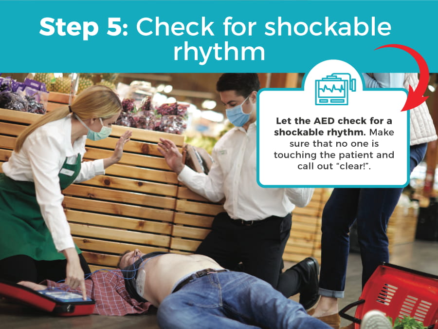 Step 5 Check for shockable rhythm