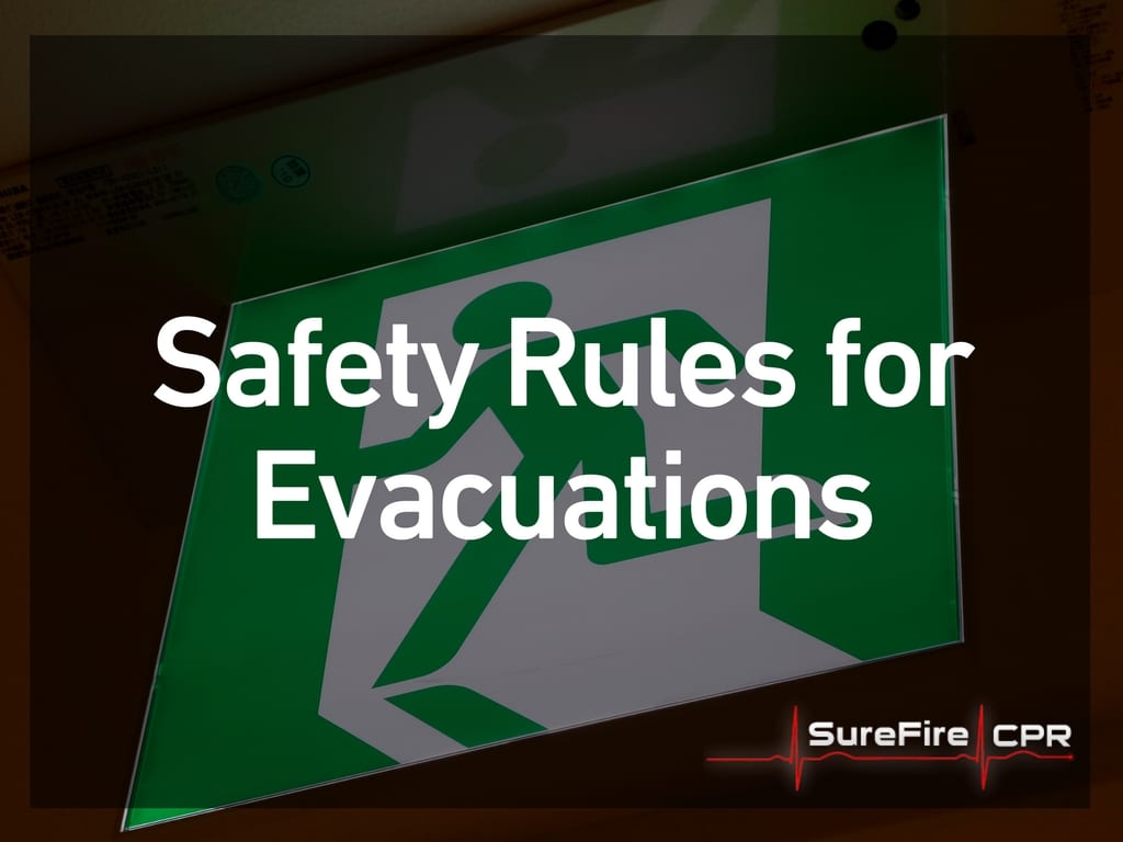 safety rules for evacuations